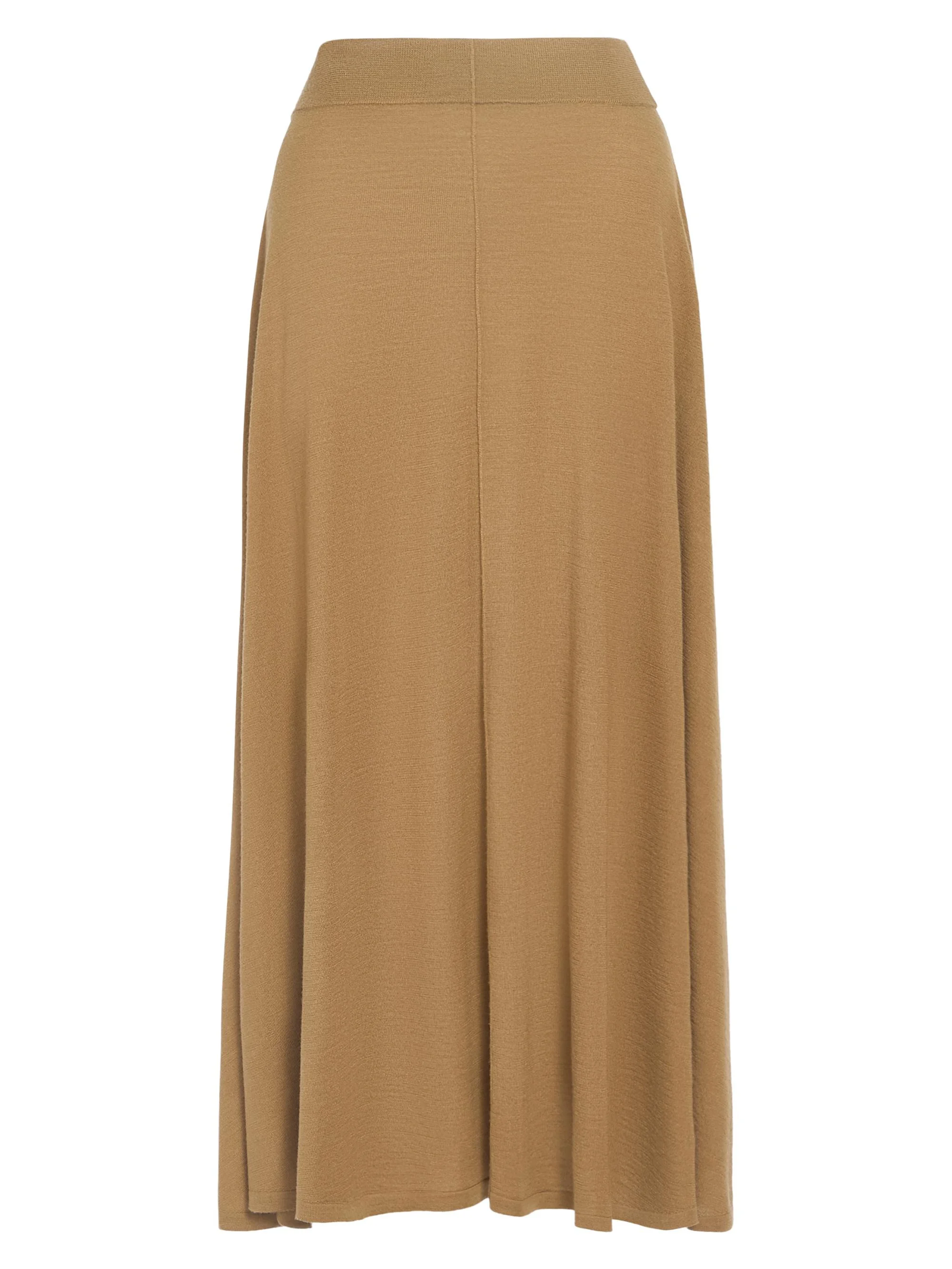 Women's Wool-Silk Handkerchief Hem Maxi Skirt - Ermine - 1