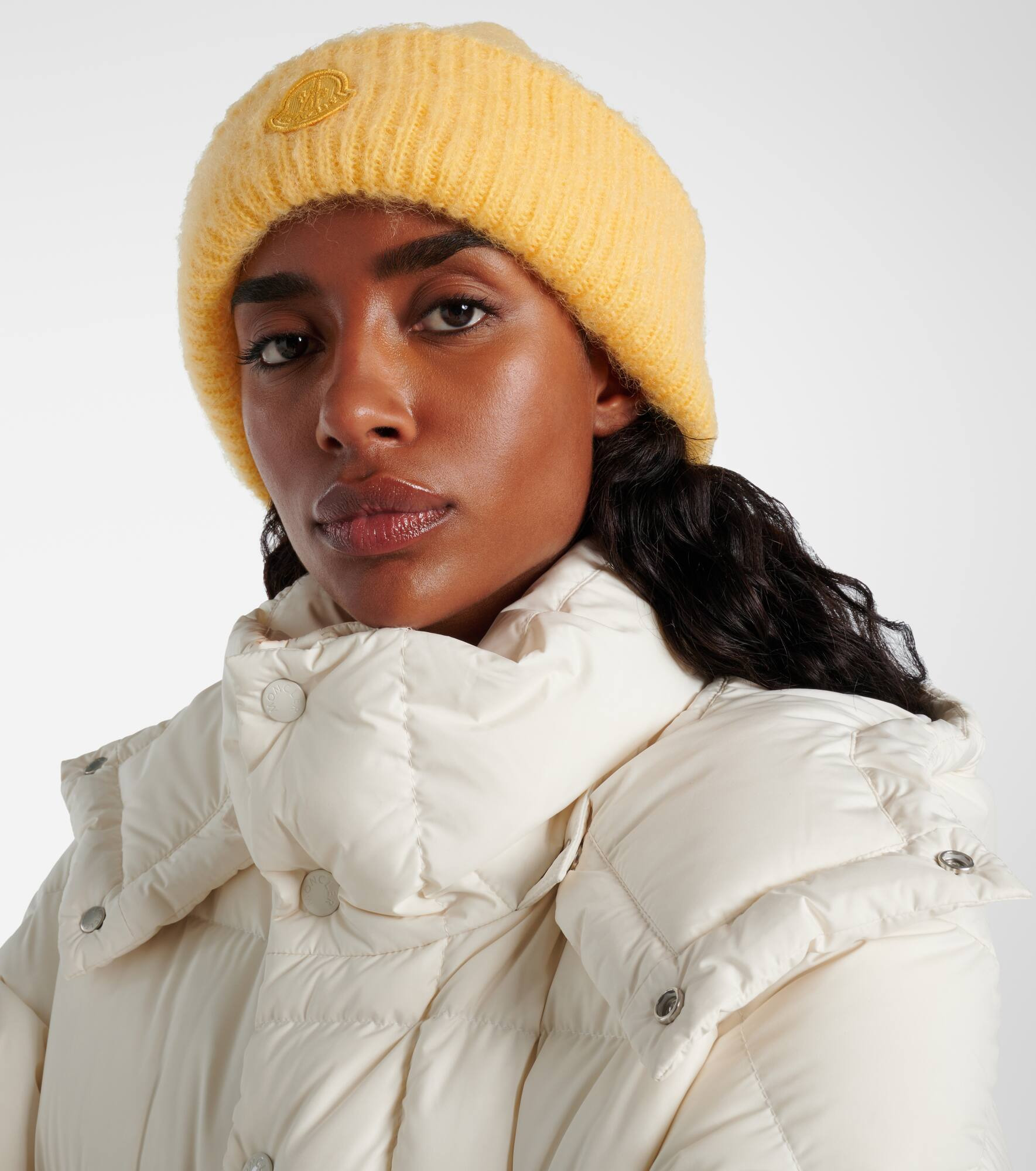 Logo mohair and wool-blend beanie - 2