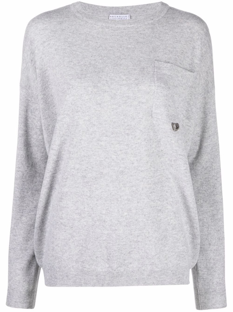 jersey-knit jumper 1