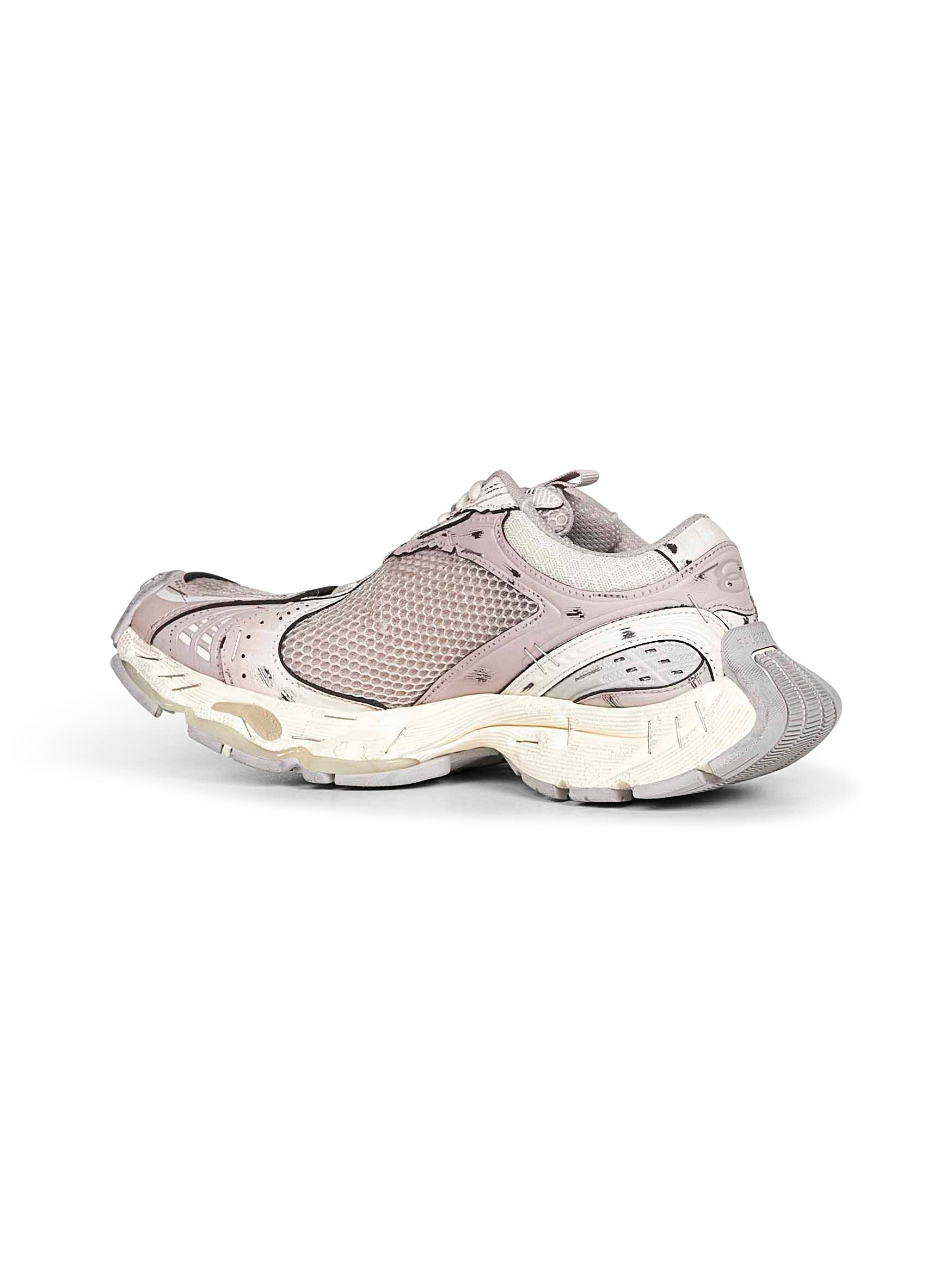 Beige and grey Stapler sneakers - 3