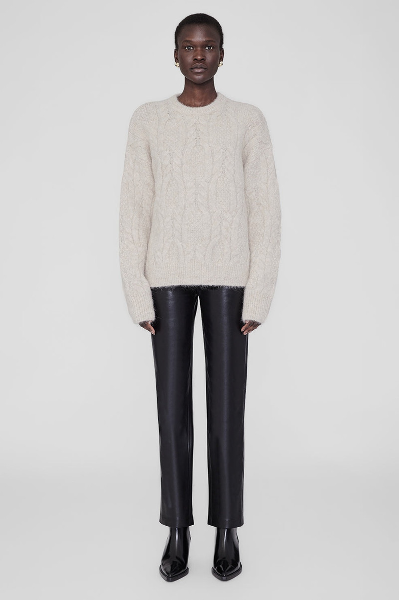 ANINE BING Marisol Sweater - Light Oat outlook