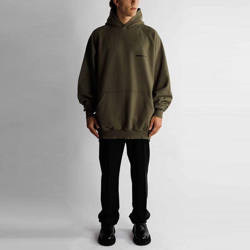 BALENCIAGA Balenciaga Strike 1917 Oversized Hoodie 'Khaki' 697879TMVH22930 outlook