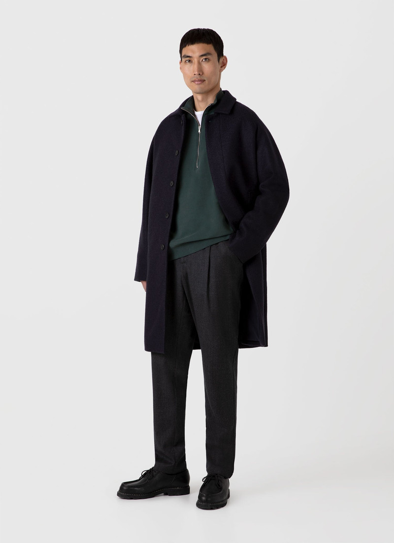 Sunspel Half Zip Loopback Sweatshirt outlook