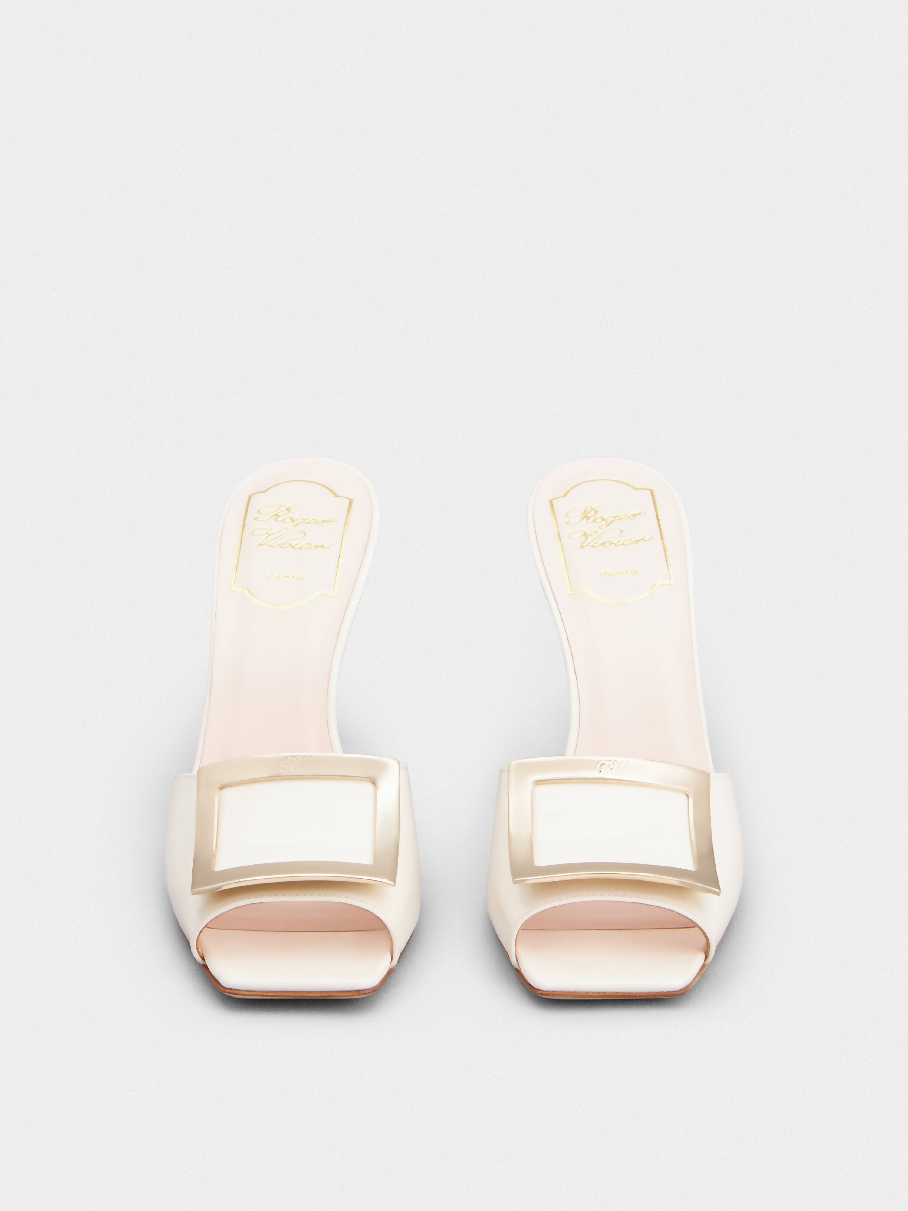Trompette Metal Buckle Mules in Patent Leather - 7