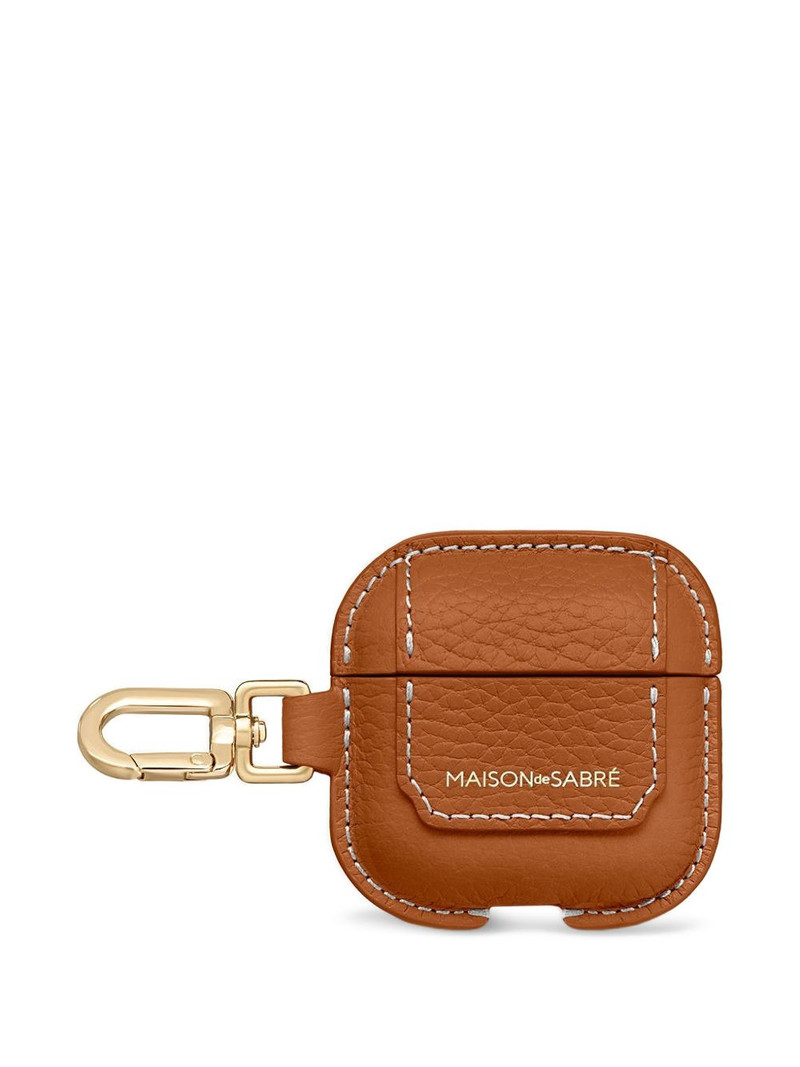 MAISON de SABRÉ leather AirPods 4 keyring case outlook