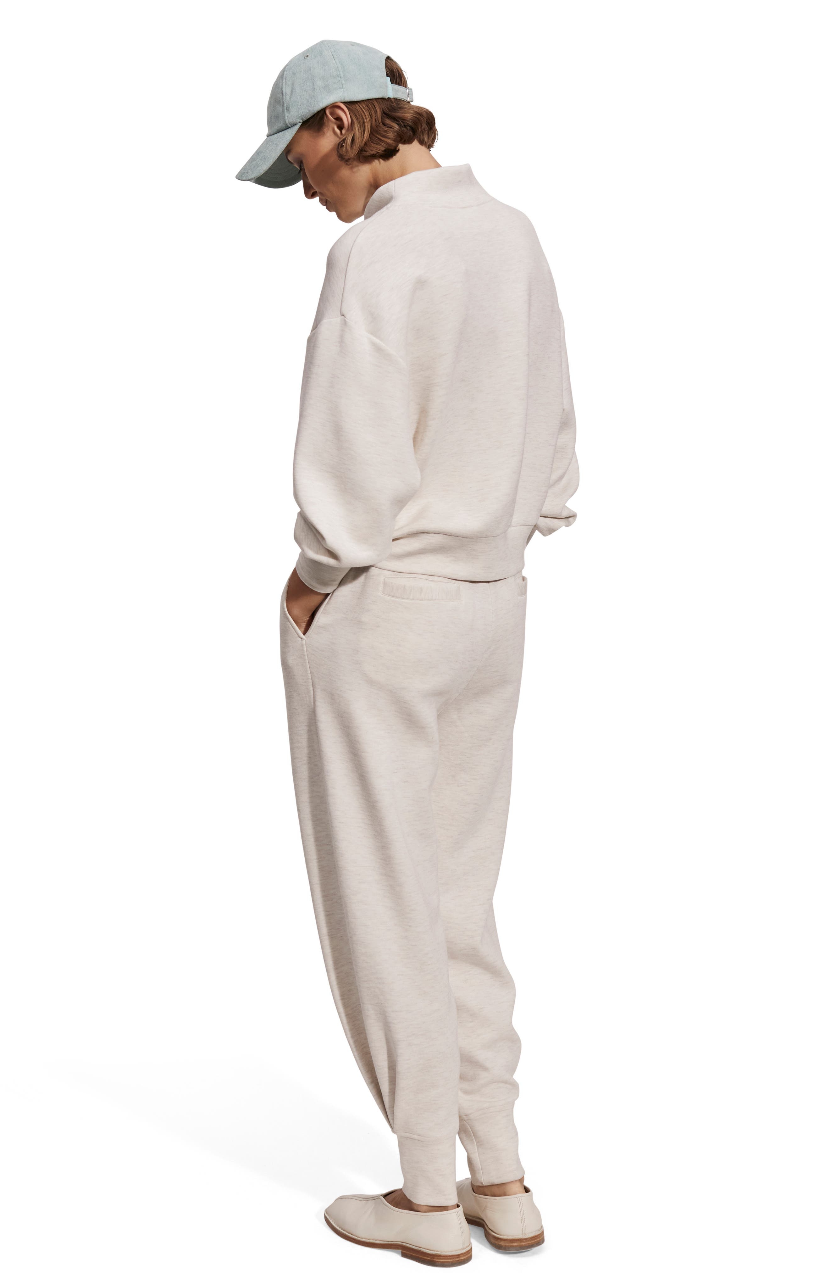Varley Davidson Woven Sweatshirt in Ivory Marl at Nordstrom - 7