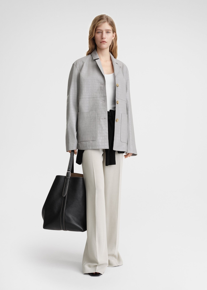 Totême Belted tote black grain outlook