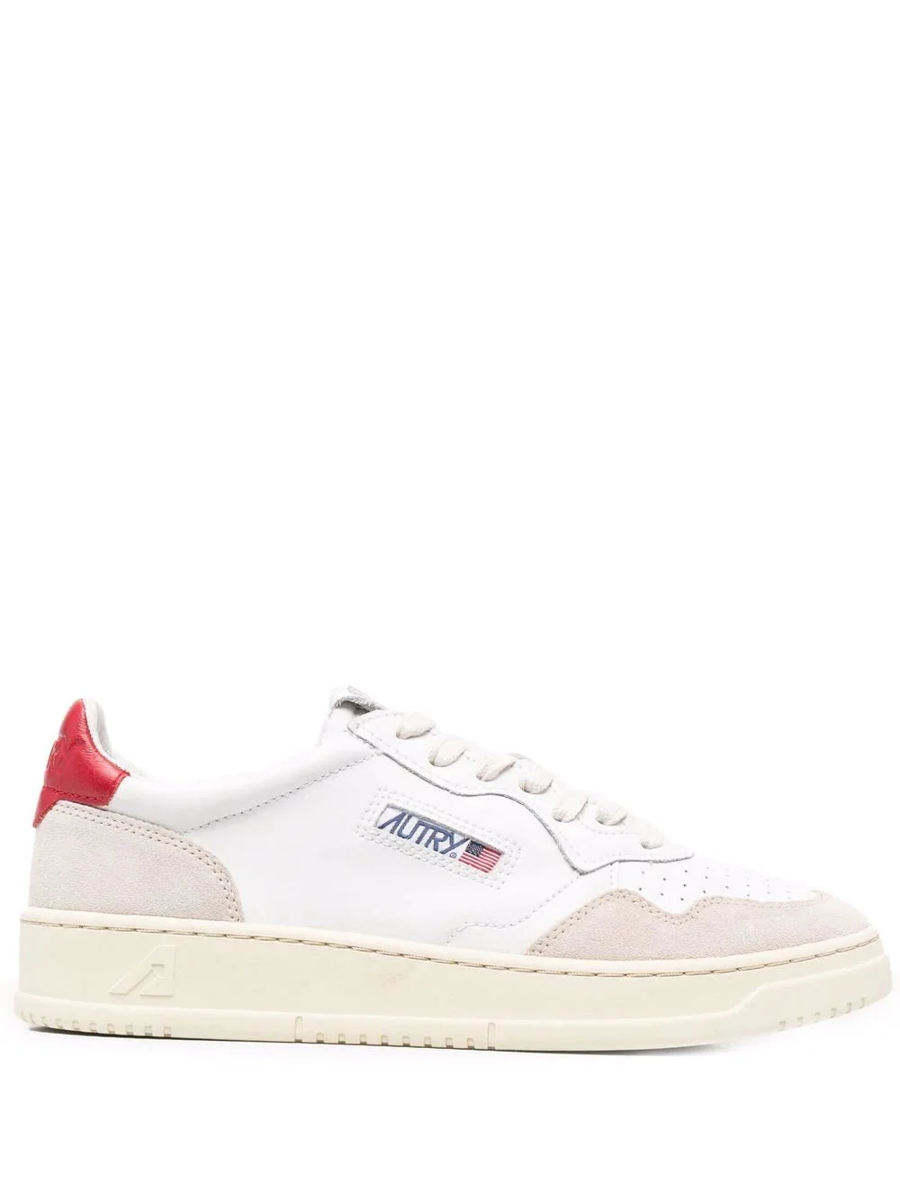 Medalist Low Man Ls43 Leather/Suede White/Red - 1
