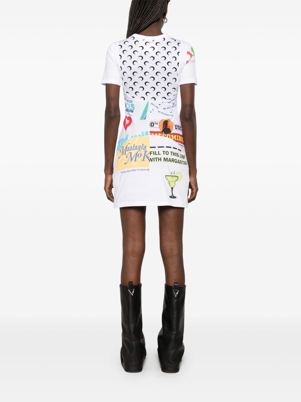 graphic T-shirt mini dress - 4