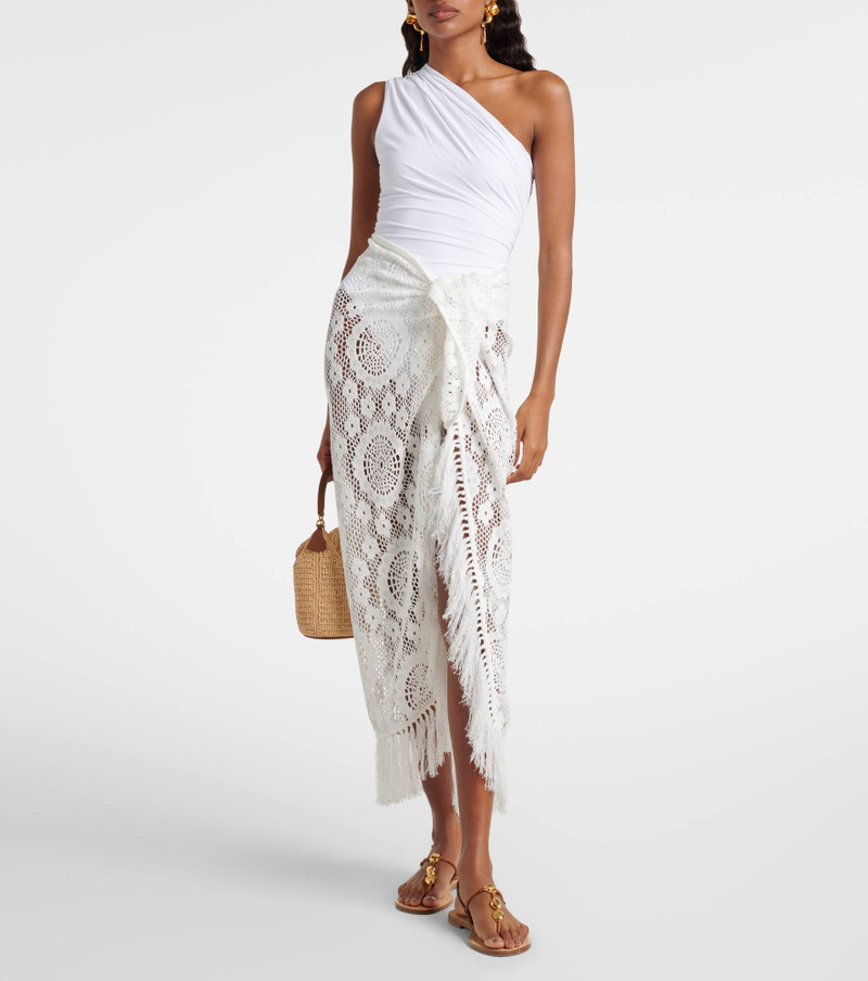 SIMKHAI Thyri fringed beach cover-up outlook