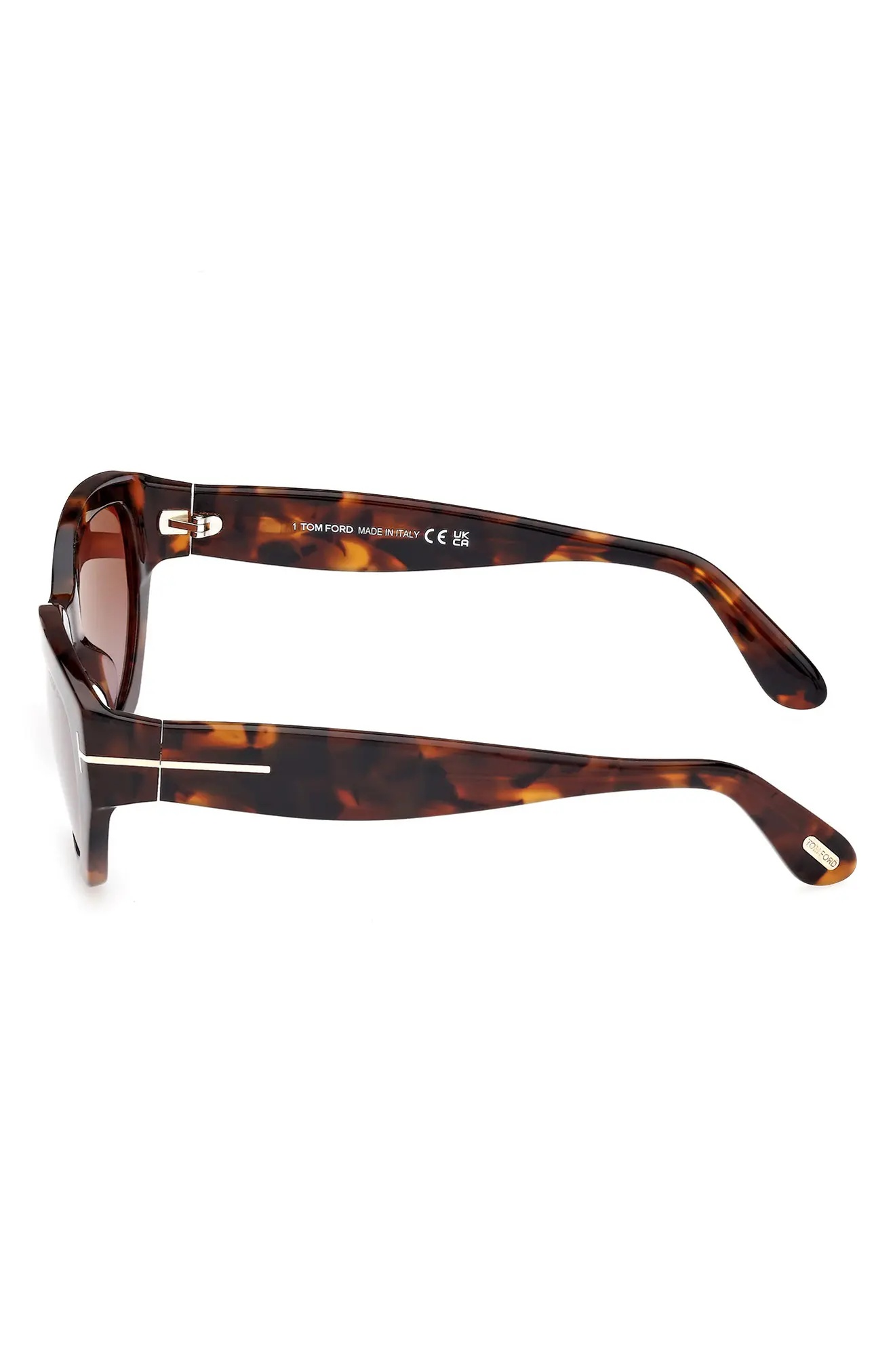 Penny 55mm Geometric Sunglasses in Shiny Vintage Havana /Brown - 5