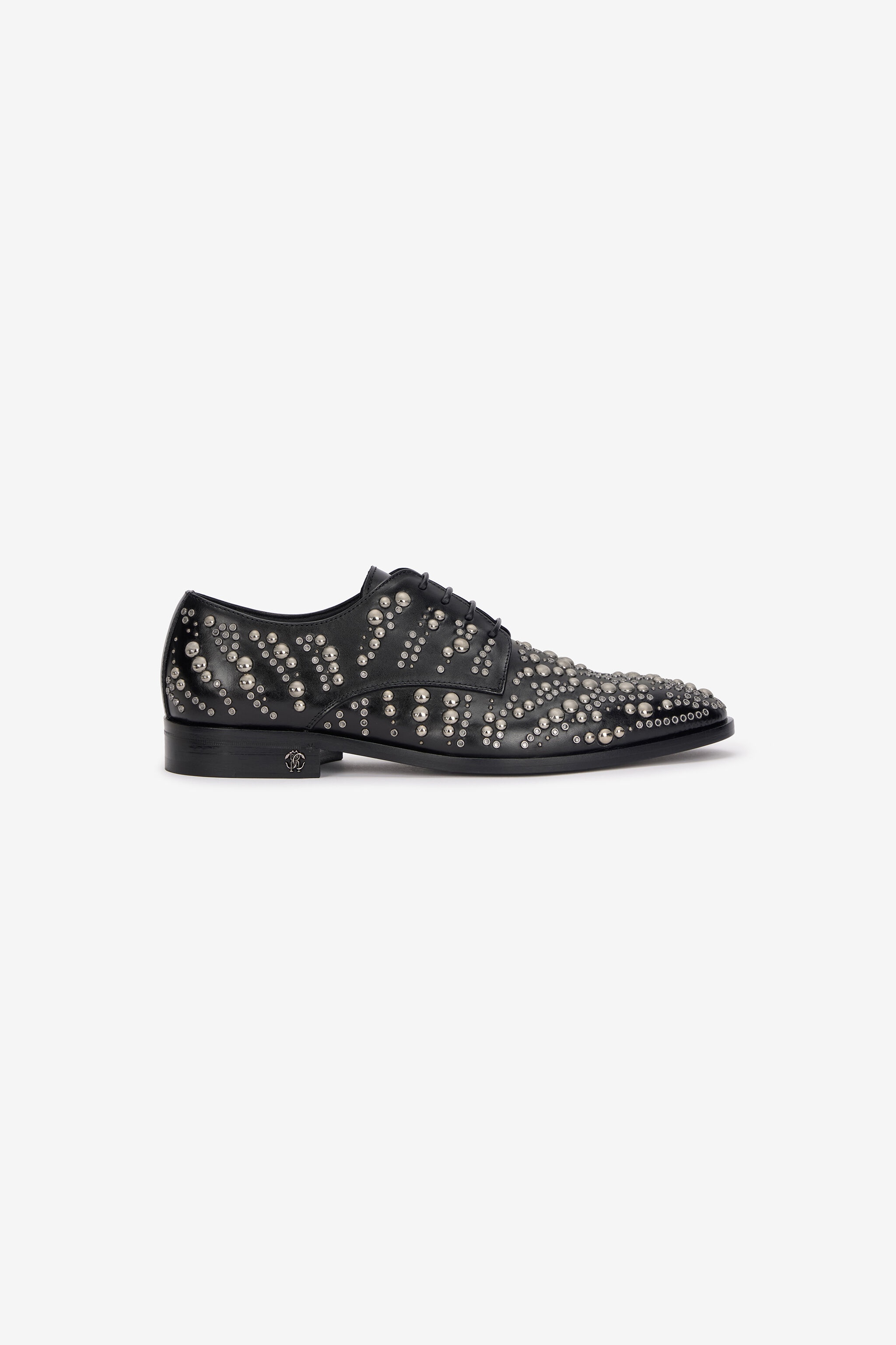 Lace-Up Loafers With Studs - 1