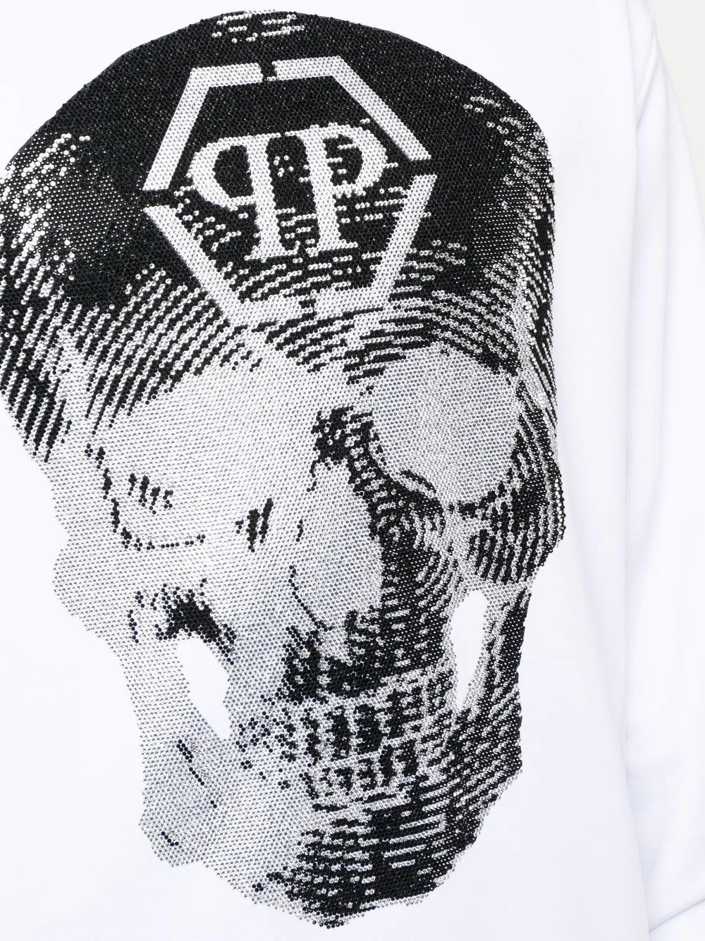 skull logo-print crew-neck sweatshirt - 5