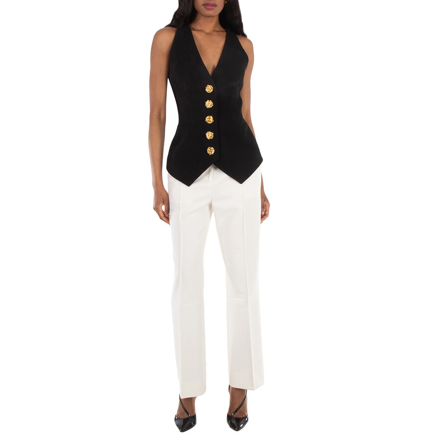 Balmain Buttoned Double Crepe Vest - 3