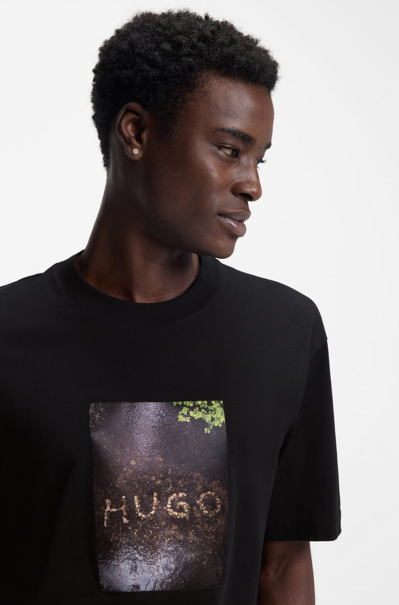 APPLIQUÉ-PRINT T-SHIRT IN COTTON JERSEY 3