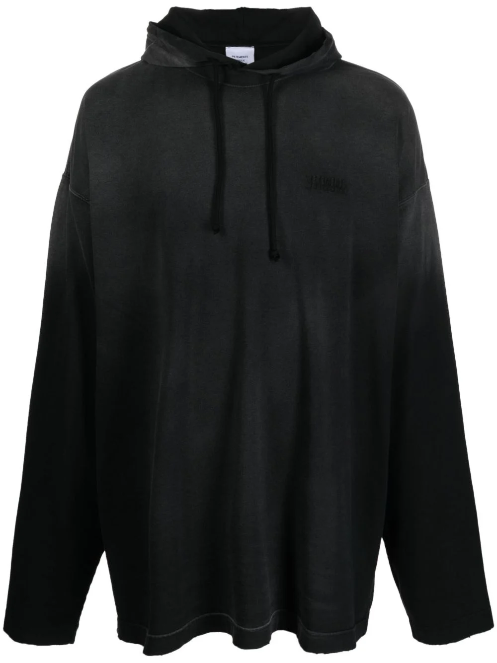 gradient-effect oversized hoodie - 1