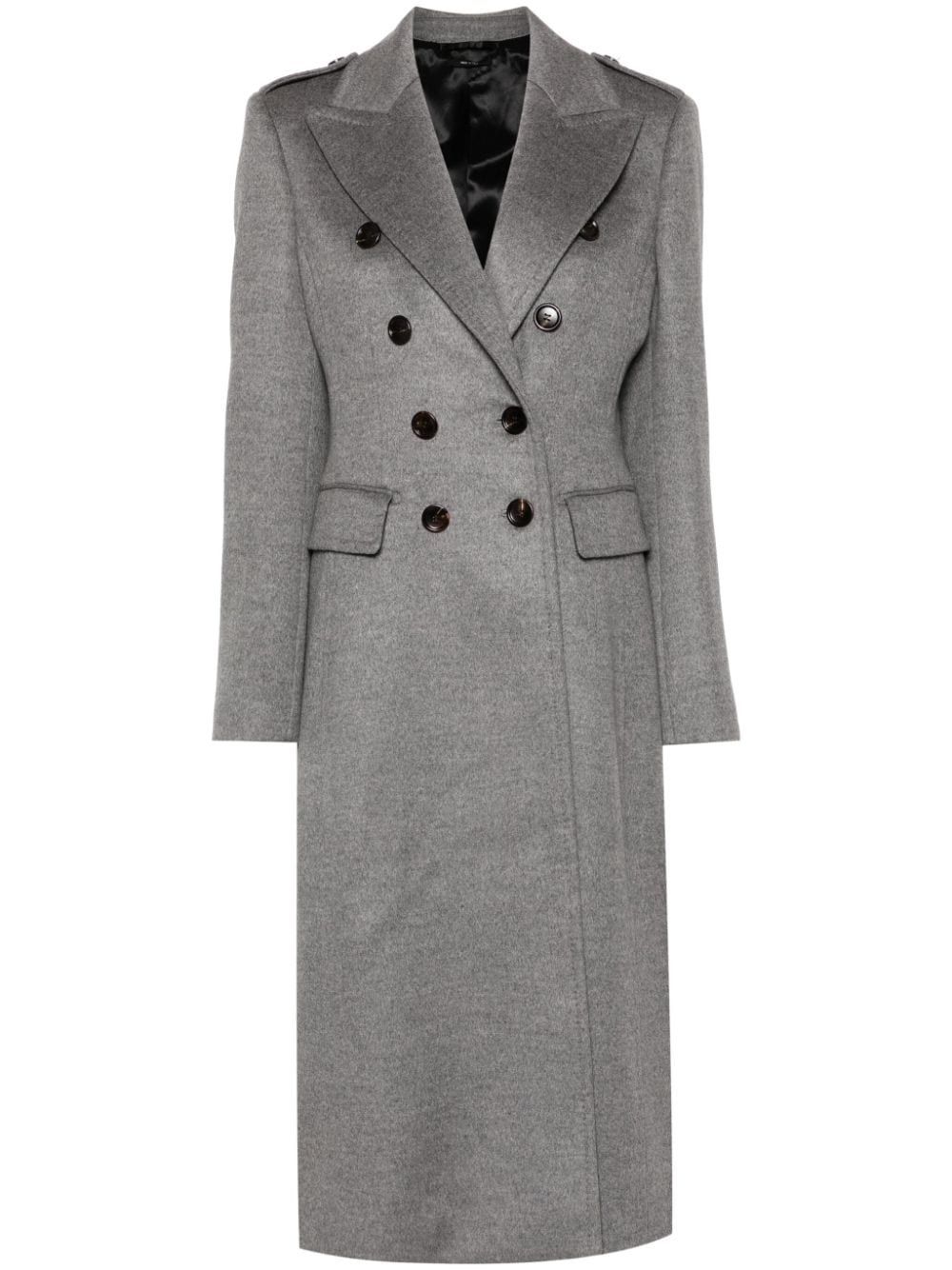 double-breasted coat - 1