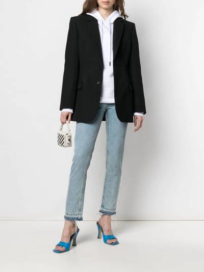 Off-White high-waisted straight-leg jeans outlook