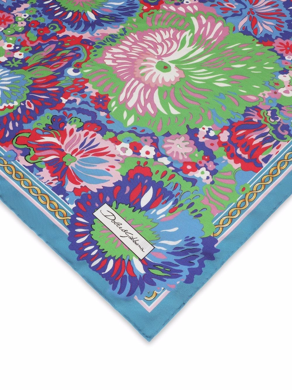 floral print silk scarf - 2