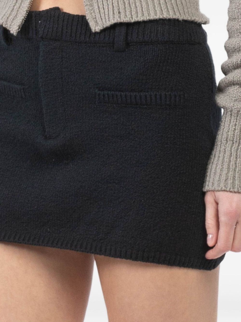knitted mini skirt - 5