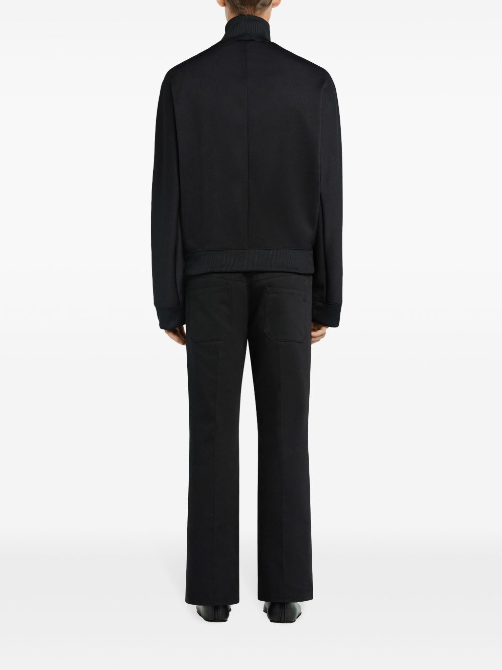 logo-embroidered track jacket - 4