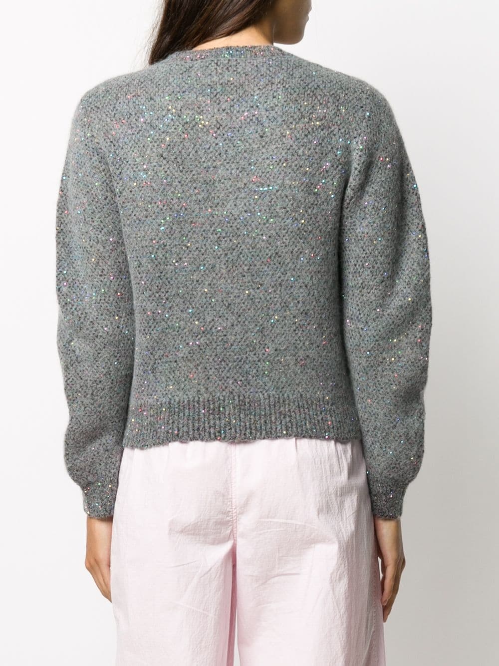 sequin knit sweater - 4