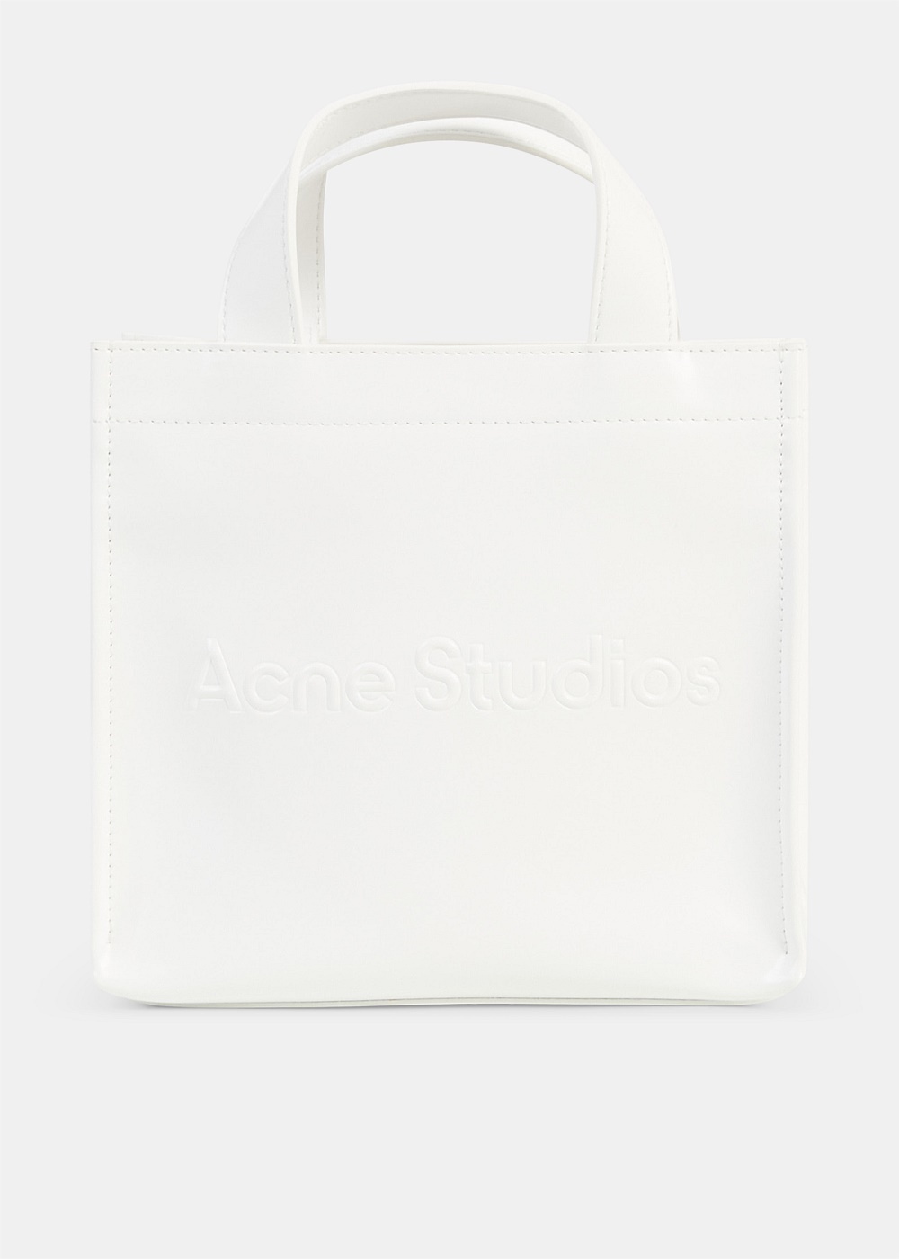 White Mini Logo Tote Bag - 1