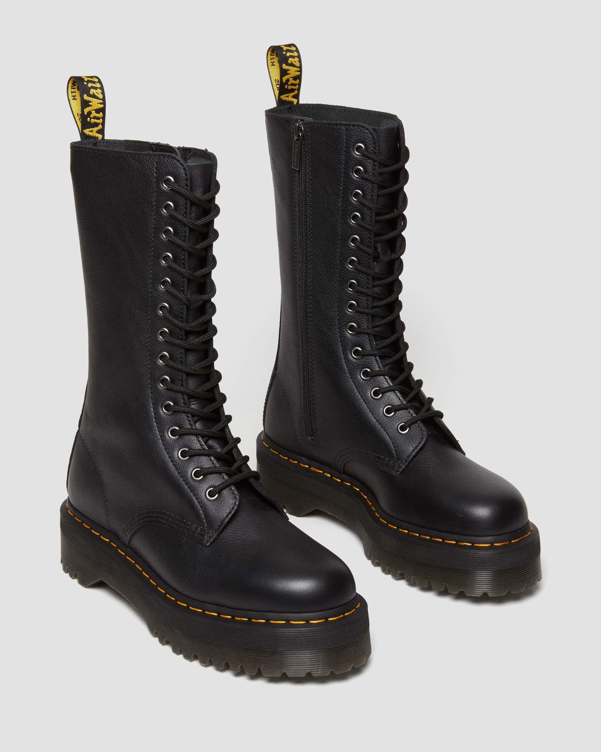 1B99 Pisa Leather Mid Calf Lace Up Boots - 9