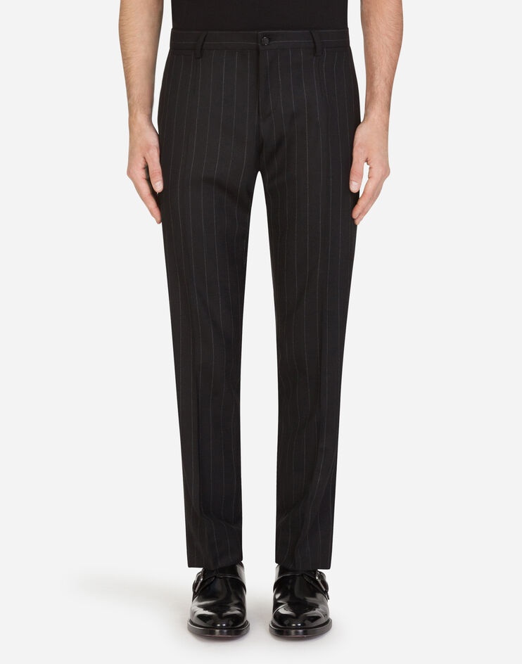 Pinstripe Sicilia-fit suit in stretch wool - 5