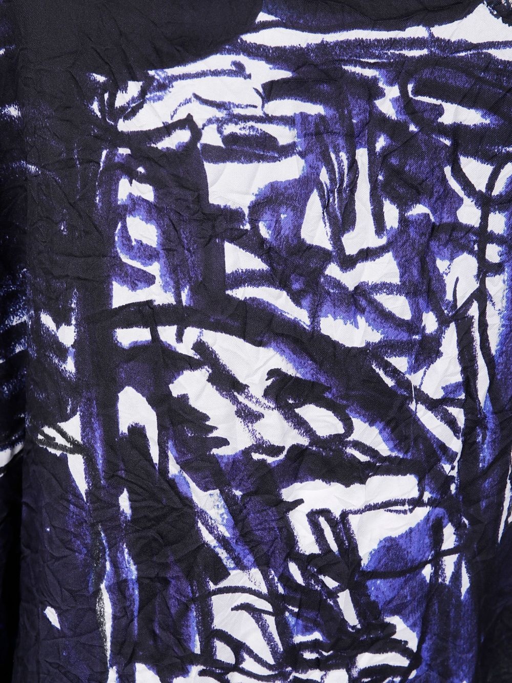abstract-print silk dress - 3