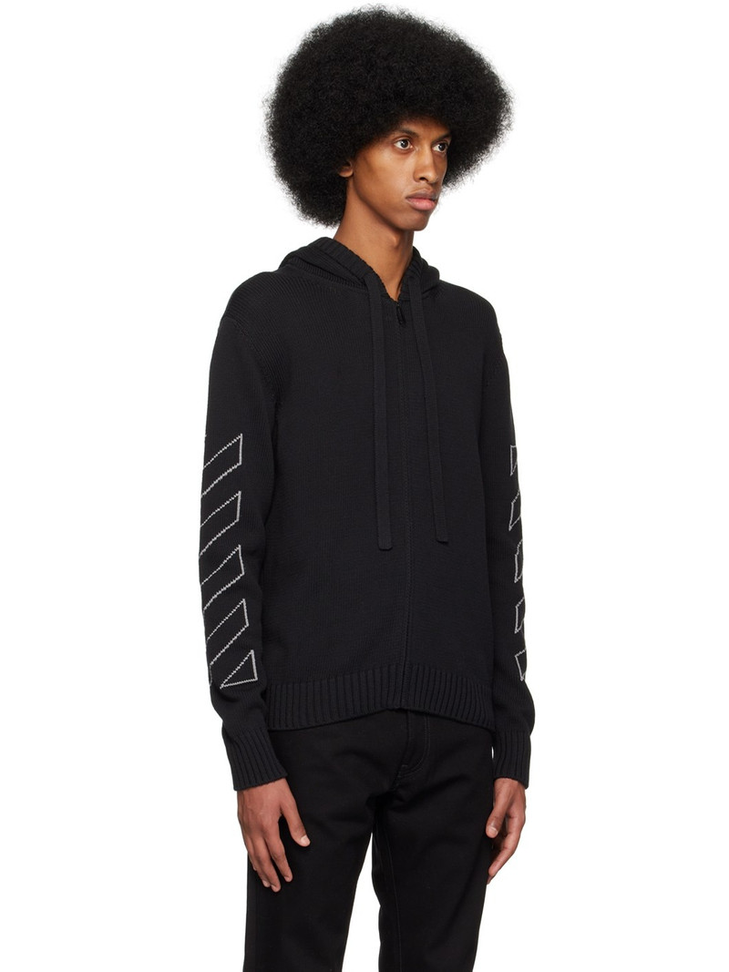 Black Diag Outline Hoodie 2
