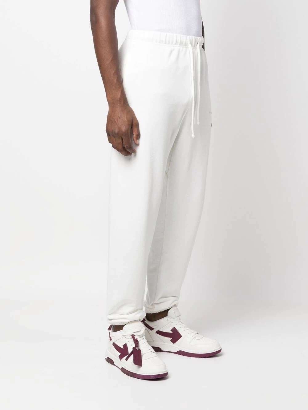 logo-print detail track pants - 3