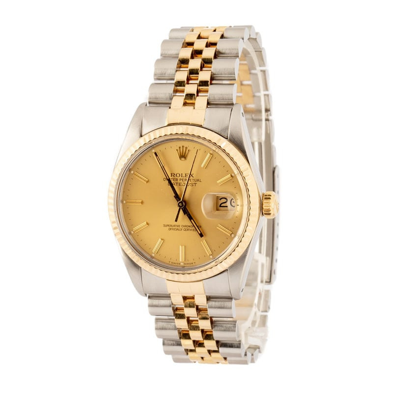 Used Rolex Datejust 36 Ref 16013 Champagne Dial - 2