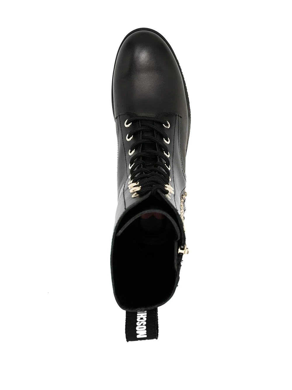 studded lace-up ankle boots - 4