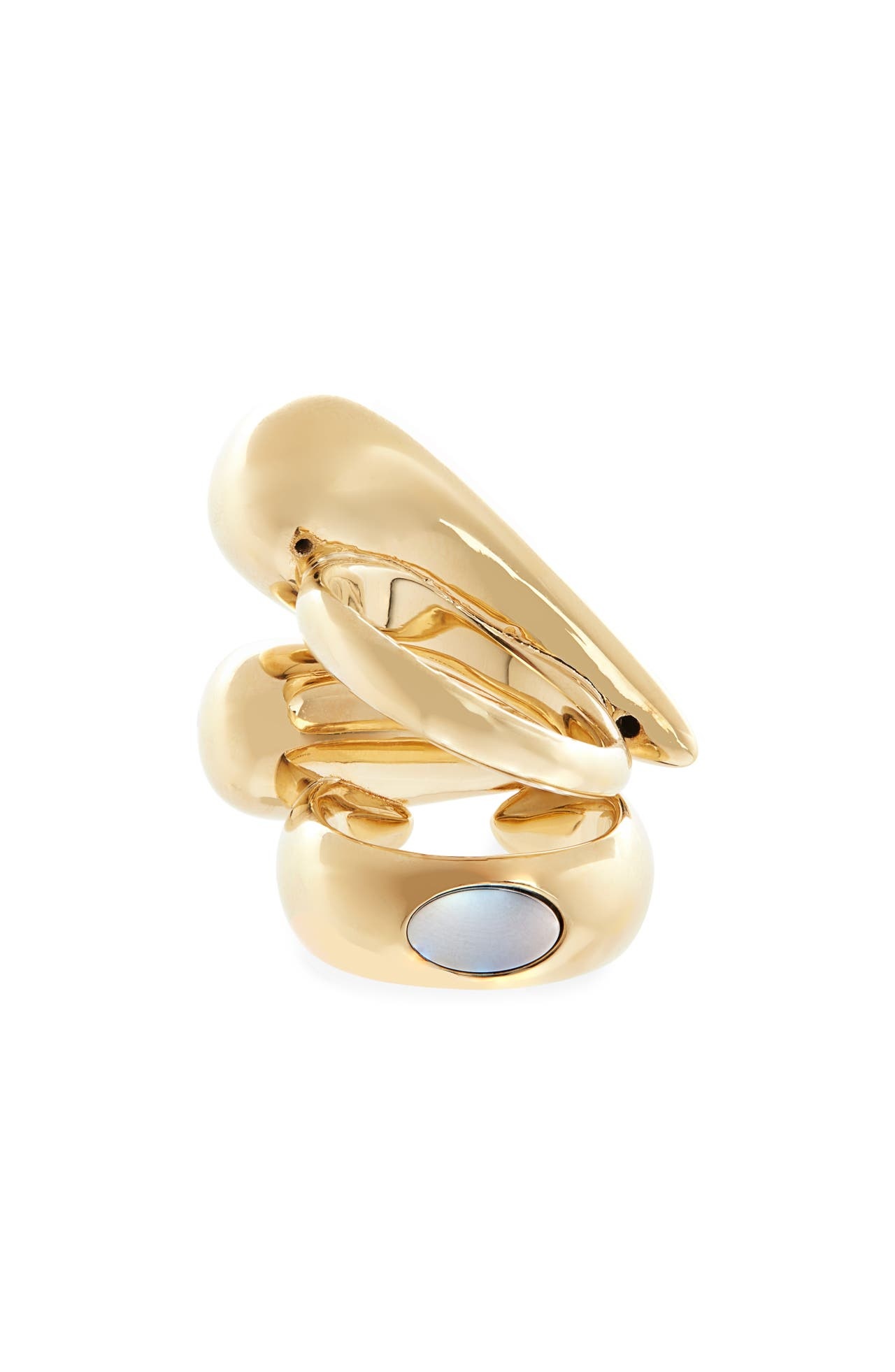 Givenchy Feline Stack Ring in Golden Yellow at Nordstrom - 1