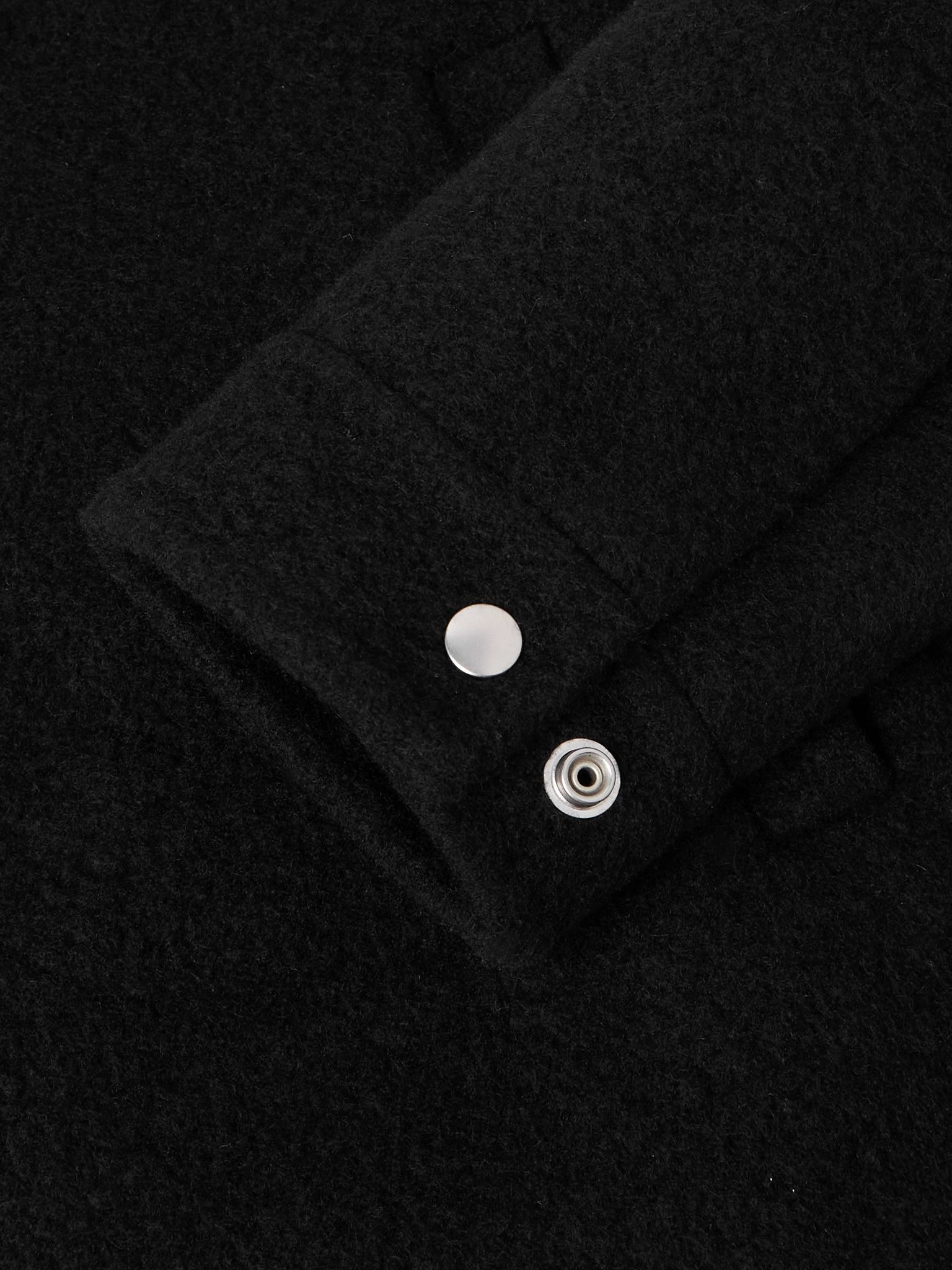 Brad Webbing-Trimmed Double-Faced Cashmere Bomber Jacket Black - 6