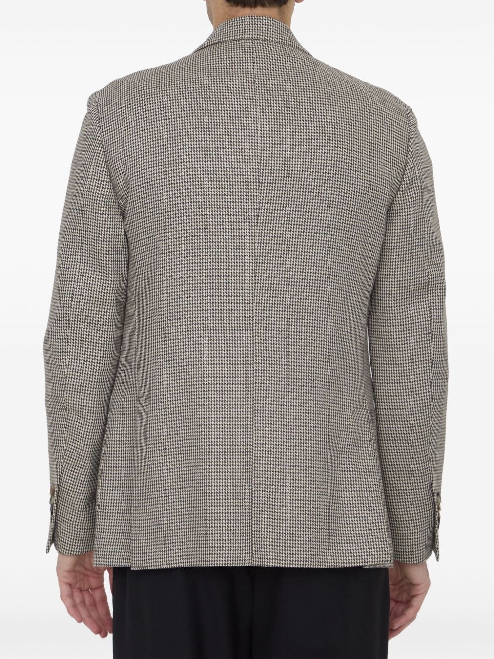 houndstooth-pattern blazer - 3