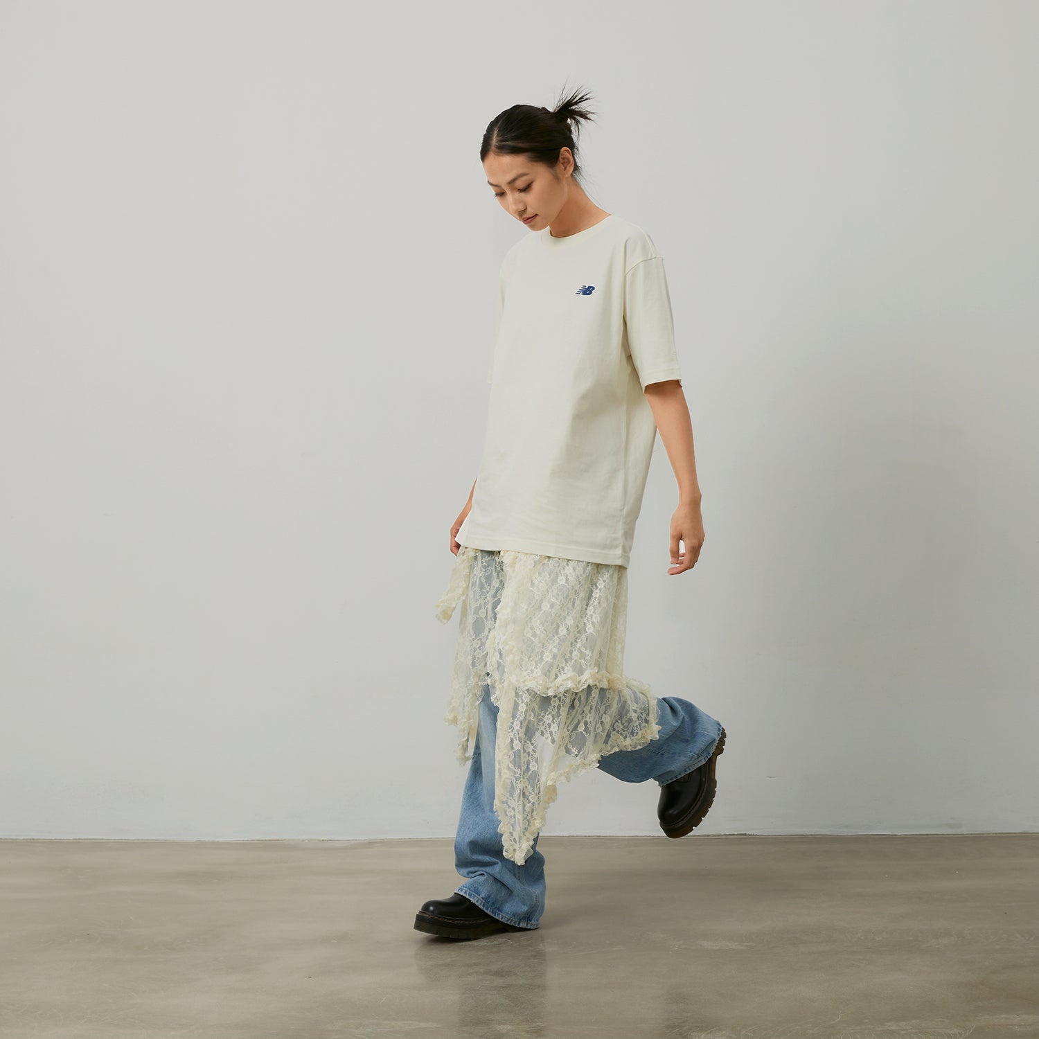 New Balance Running Duo Graphic T-Shirt 'Ivory' NEE26121-IV - 9