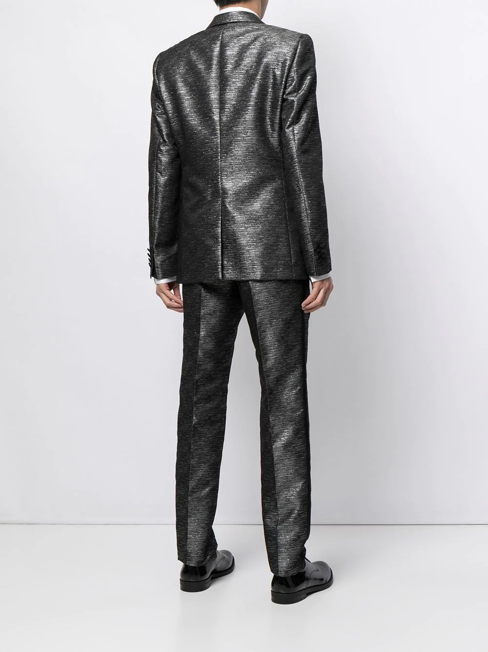 metallic-effect dinner suit - 4