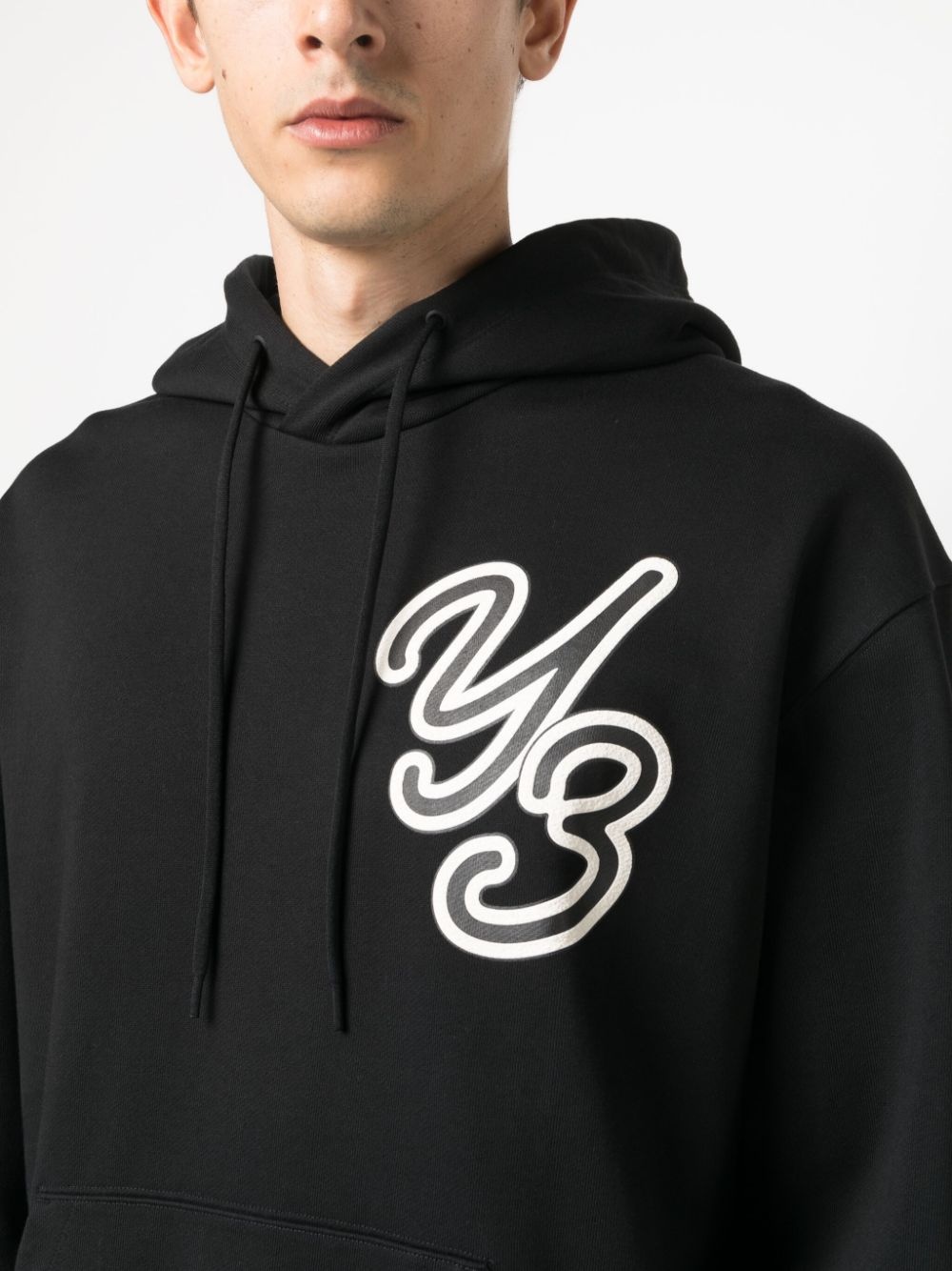 logo-print organic-cotton hoodie - 5