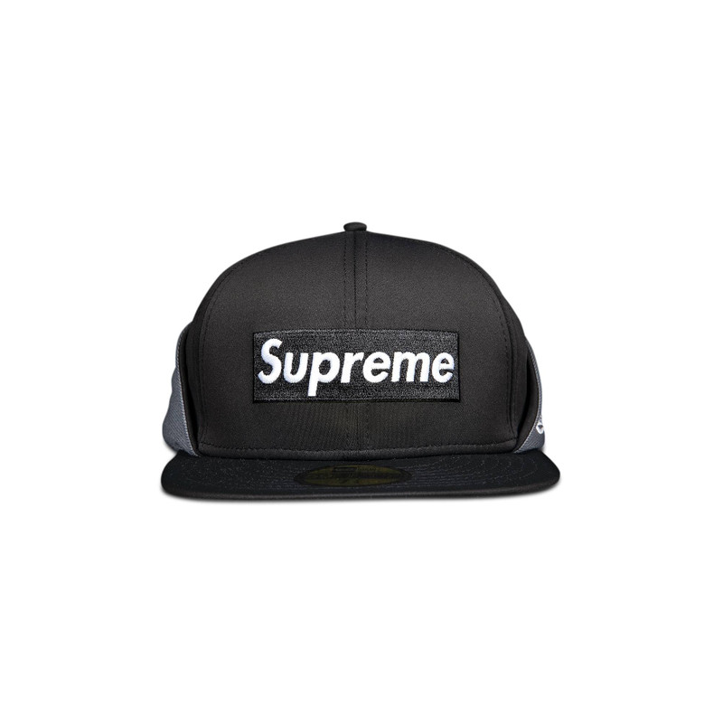 Supreme x WINDSTOPPER Earflap Box Logo New Era 'Black' - 1