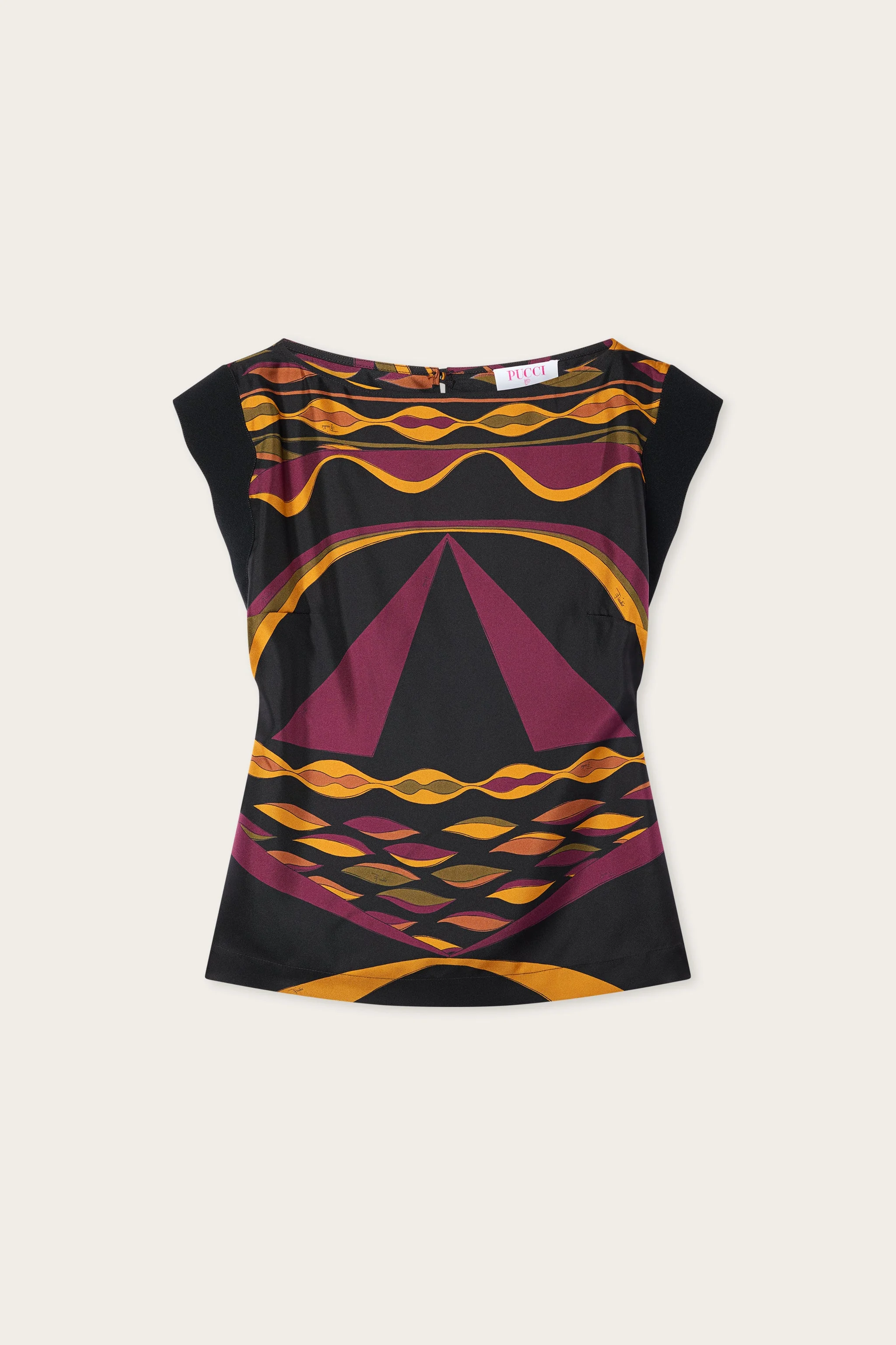 DUNE PRINT SILK TOP - 1