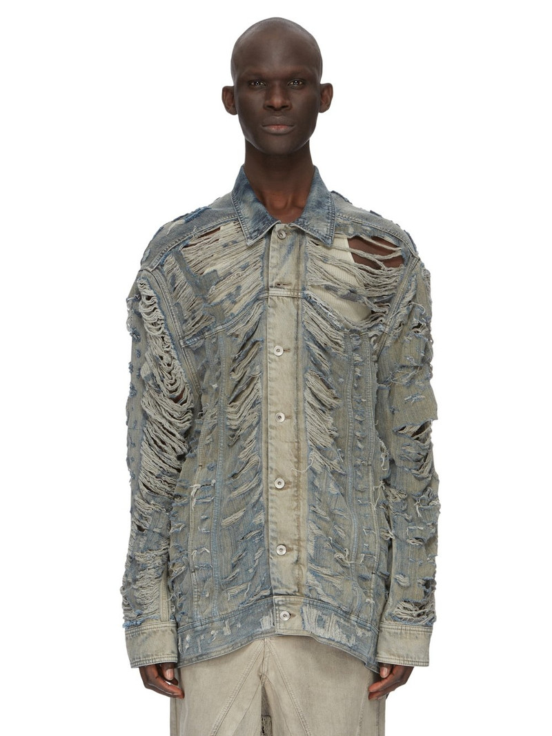 Jumbo Worker distressed denim jacket 1