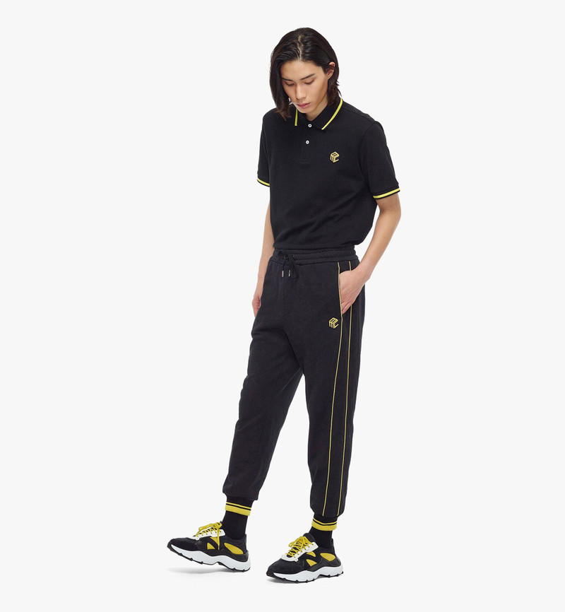 MCM Men’s Cubic Logo Sweatpants in Organic Cotton outlook