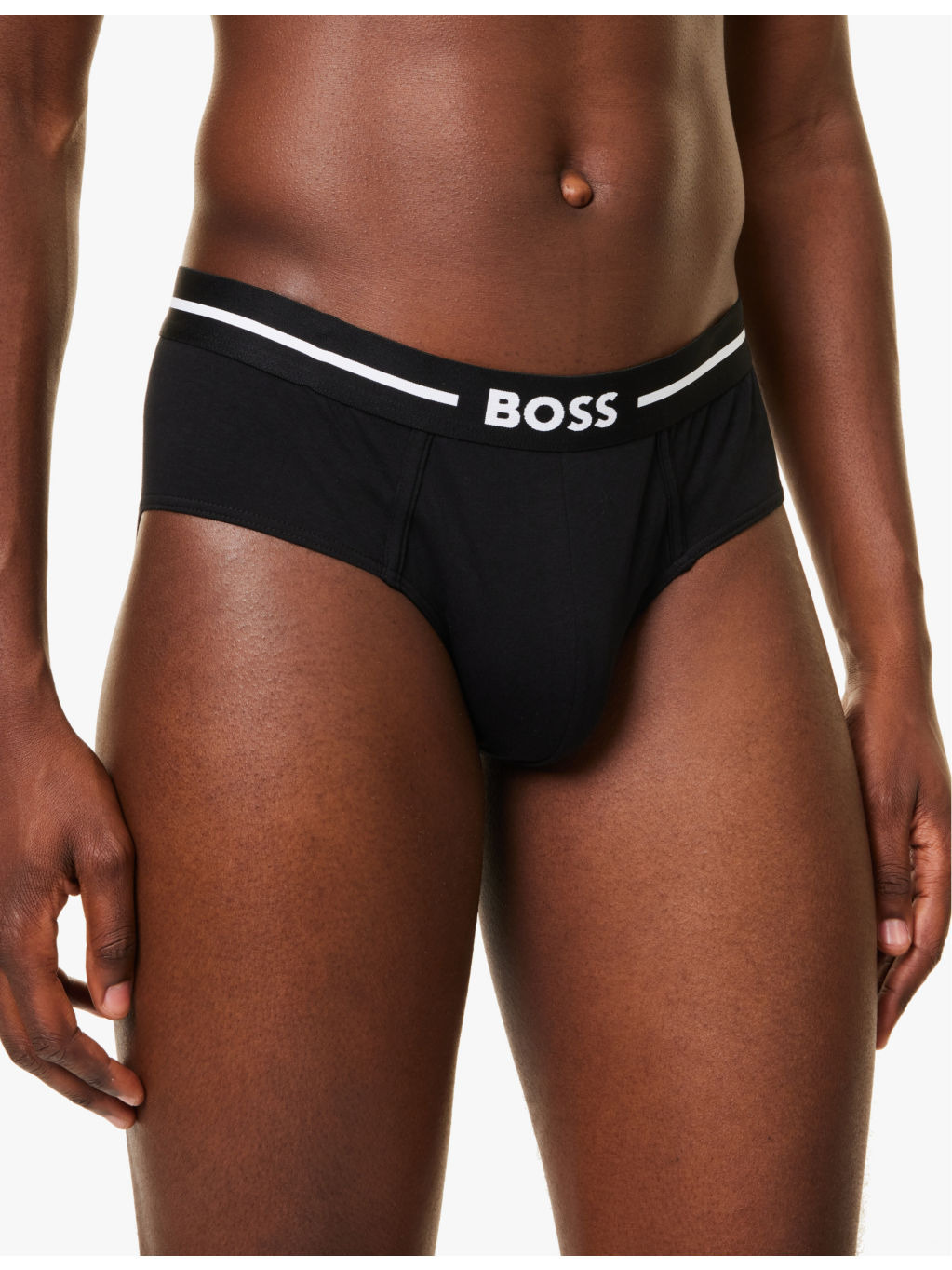 Branded waistband stretch-cotton briefs - 4