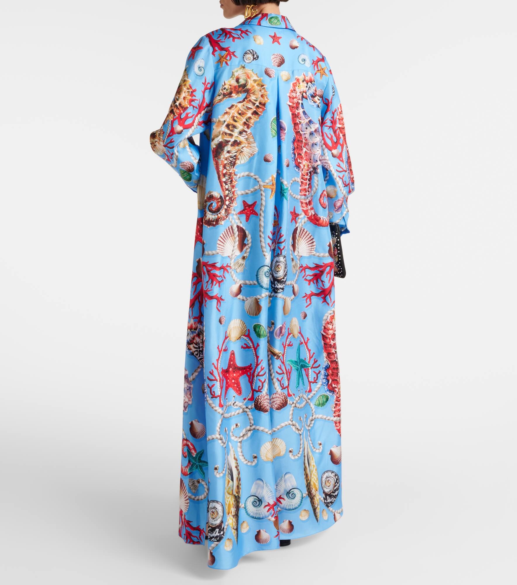 Capri printed silk kaftan - 3