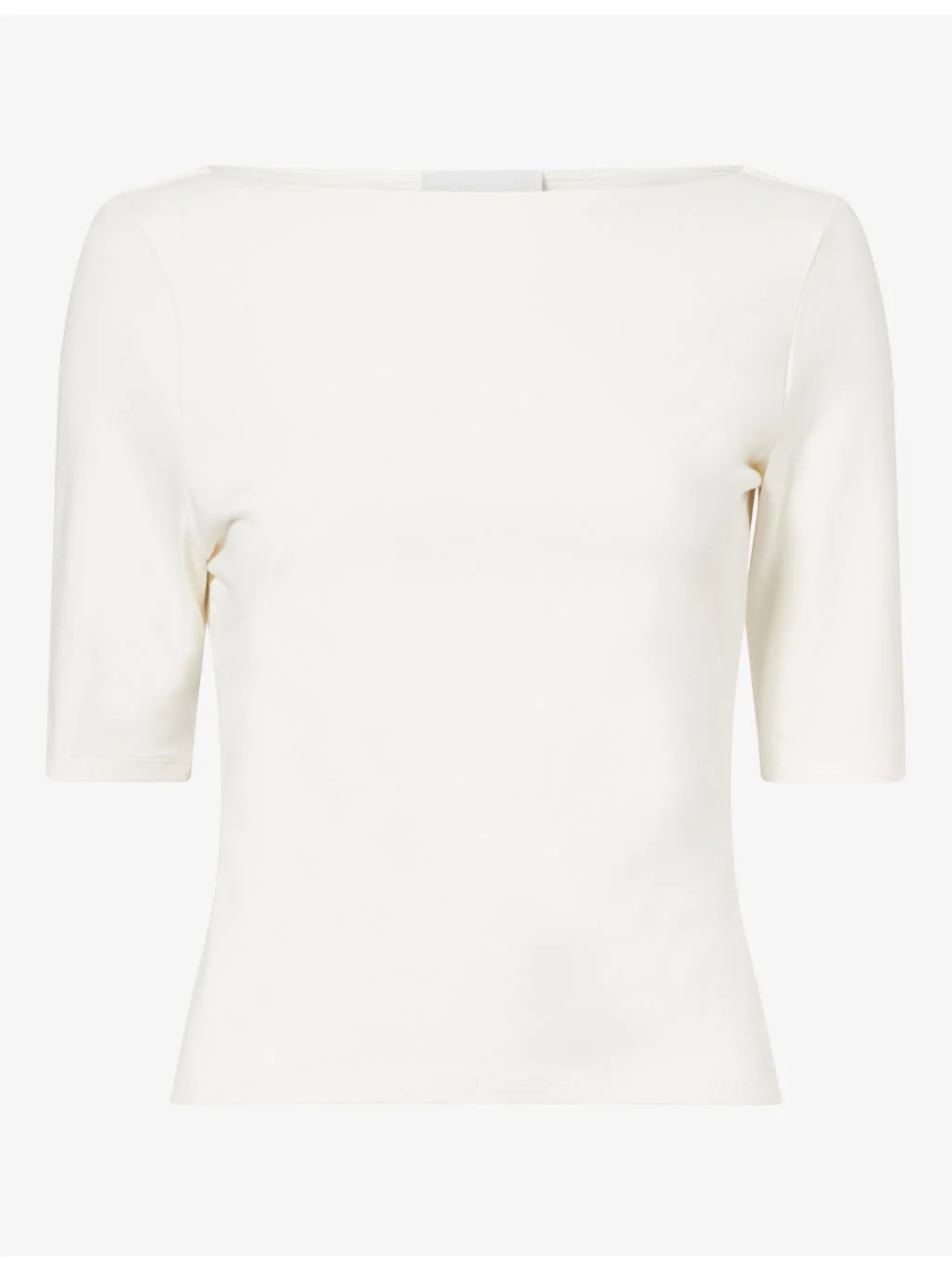 Santino Boat-Neck Stretch-Cotton Top - 1