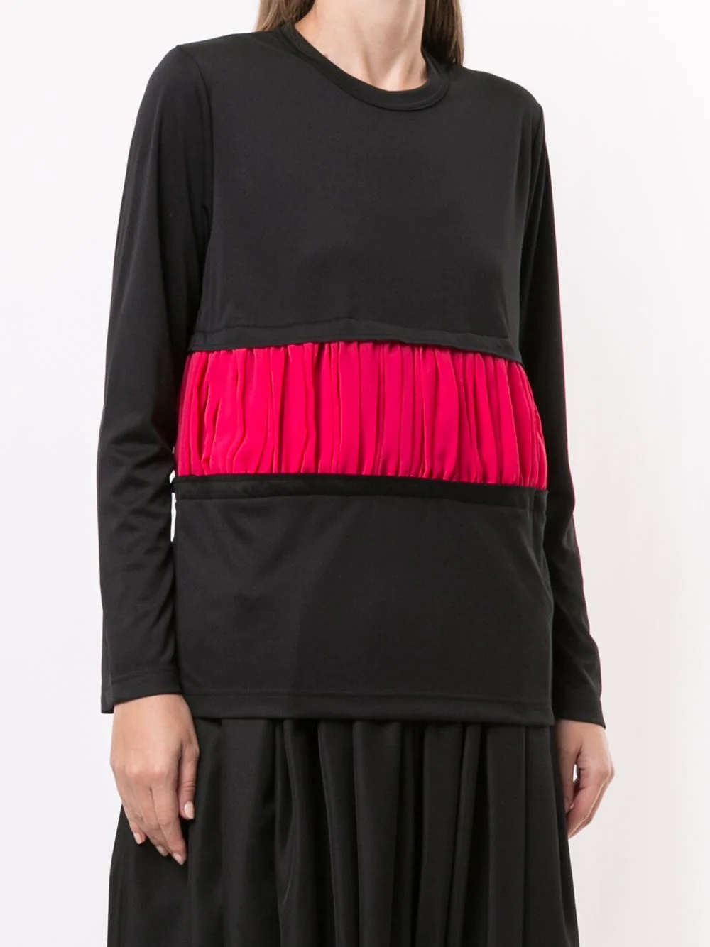  contrast pleated panel top  - 3