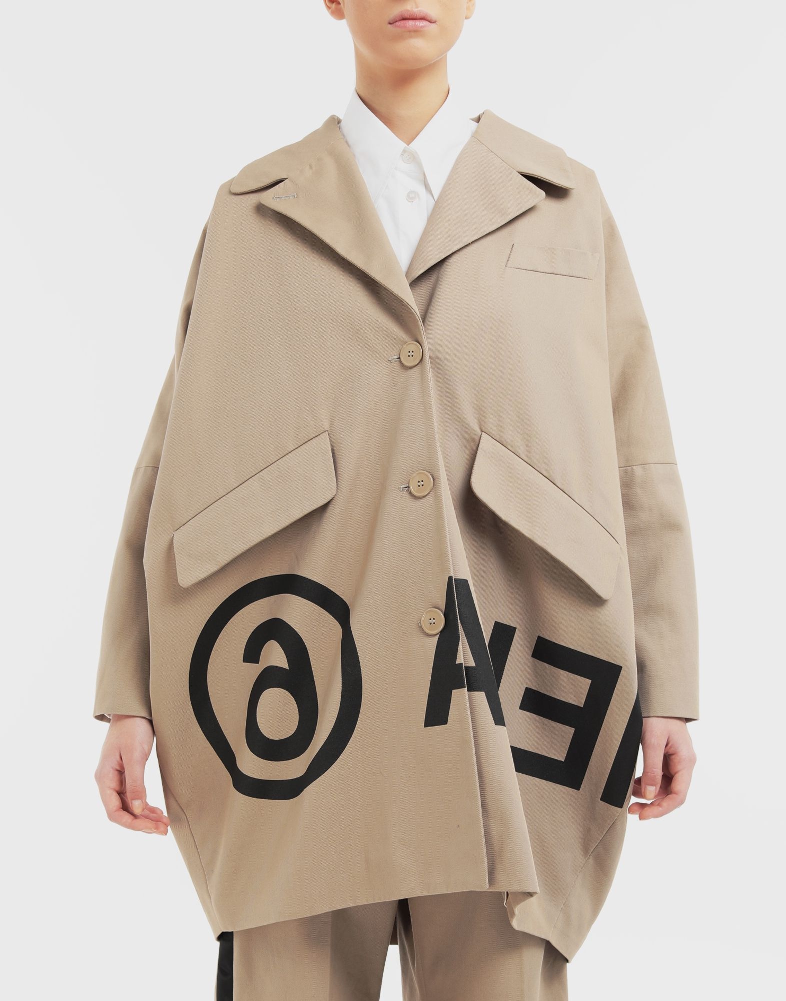 Reversed logo coat - 2