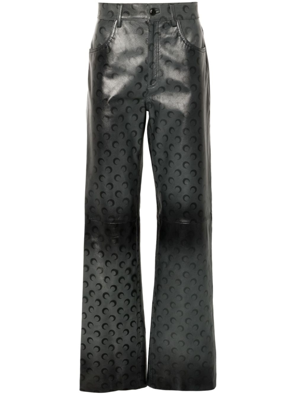 Crescent Moon-airbrushed trousers - 1